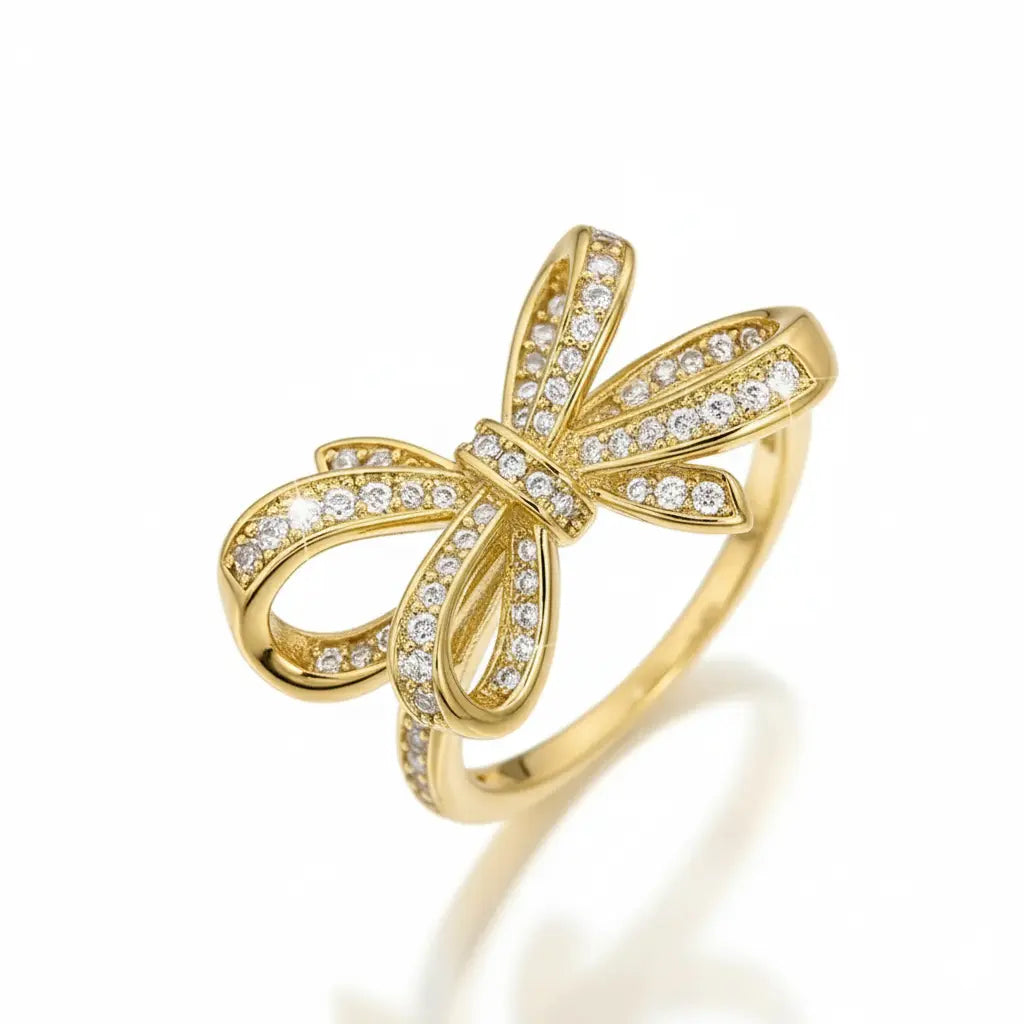 Bague "SPARKLING BOW"