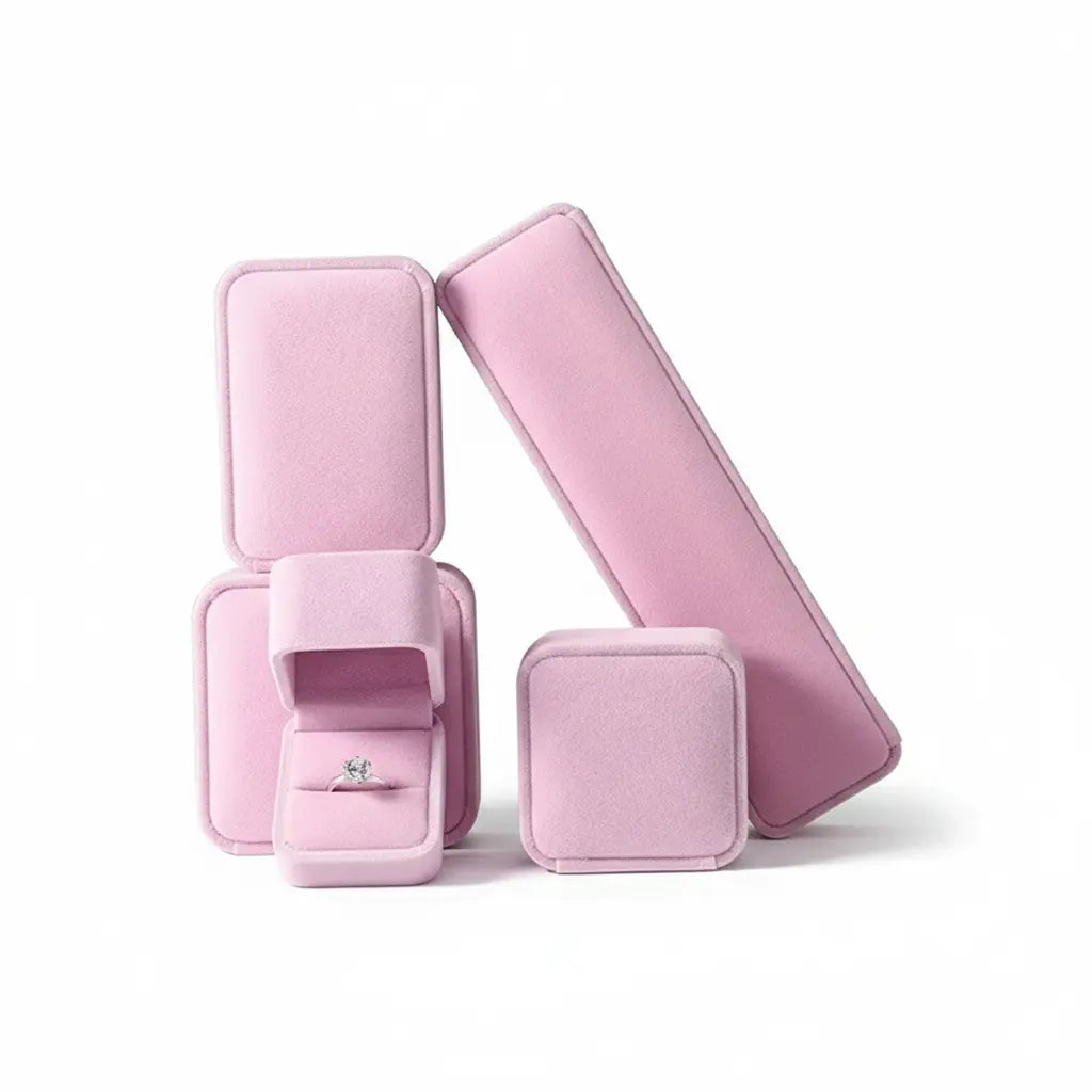 Boîte à bijou "PINK VELVET"