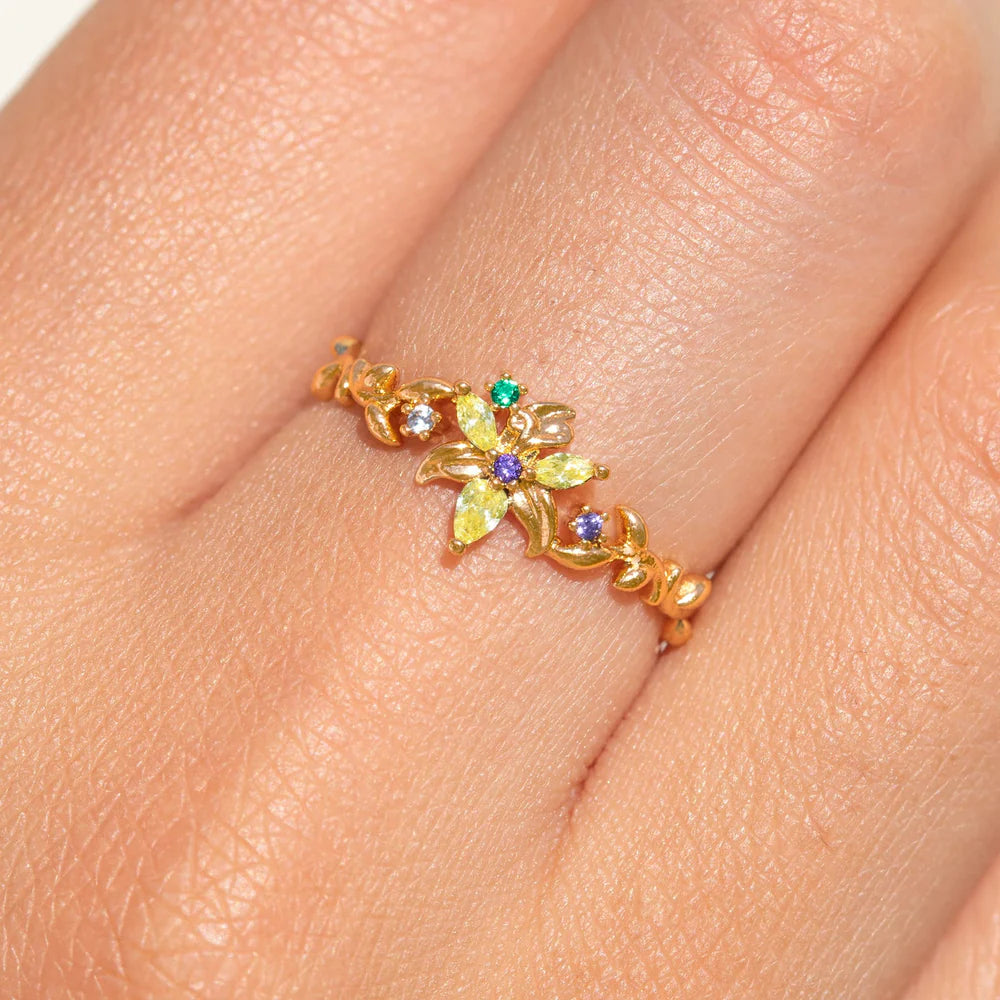Bague "GOLDEN FLOWER" - Raiponce