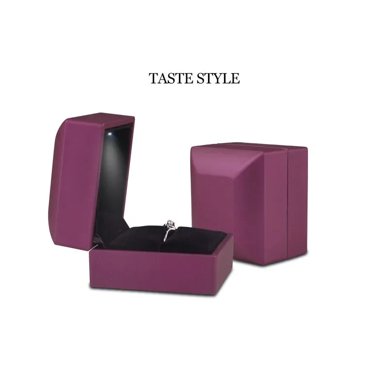 Coffret à Bague "LOVELY DIAMOND" LED - Boîte à bijou