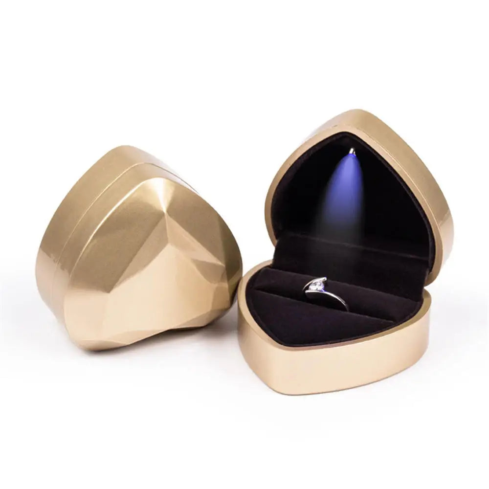 Coffret à Bague "SPARKLING HEART" LED - Boîte à bijou