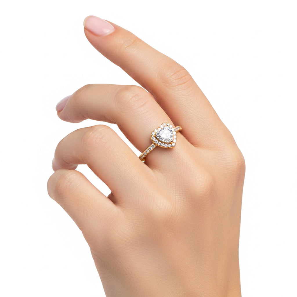 Bague "LOVE & SPARKLES"