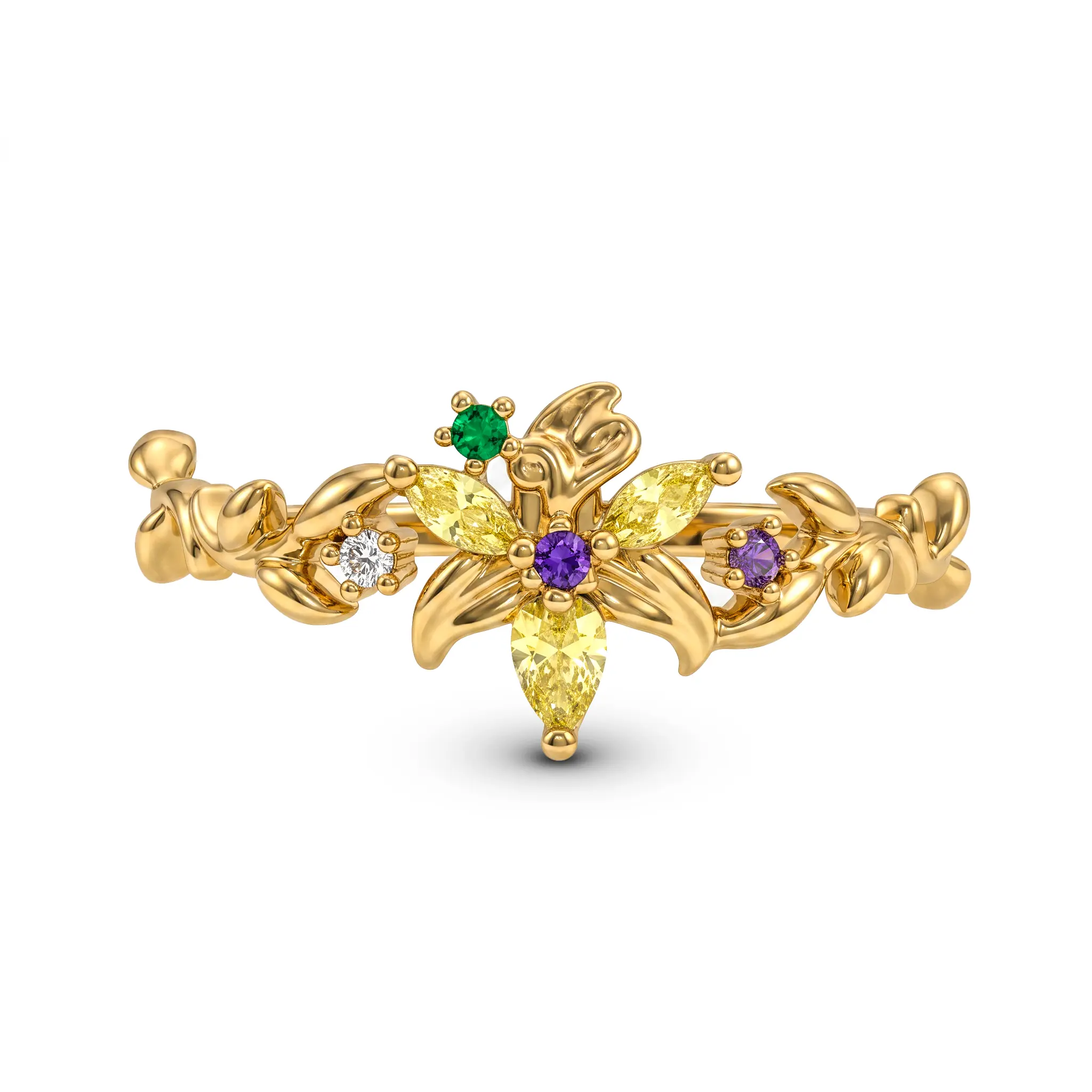 Bague "GOLDEN FLOWER" - Raiponce