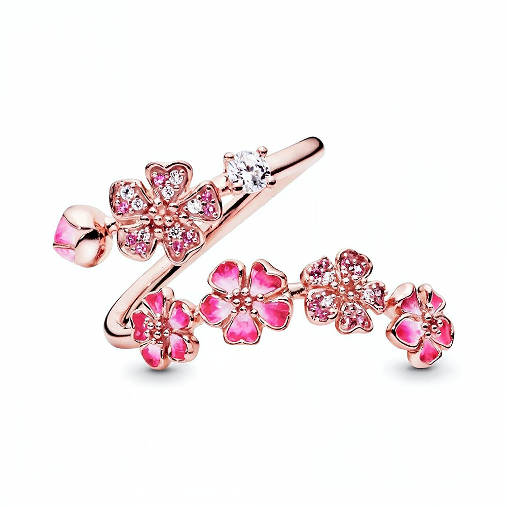 Bague "PEACH FLOWERS"