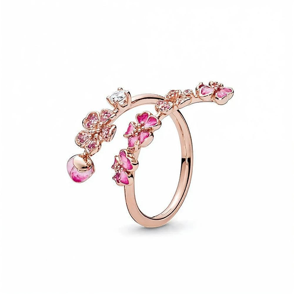 Bague "PEACH FLOWERS"